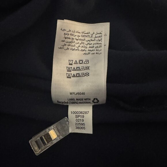 Style & Company Knit Jersey Moto Jacket Sweater Blue Size M Medium - Picture 7 of 10